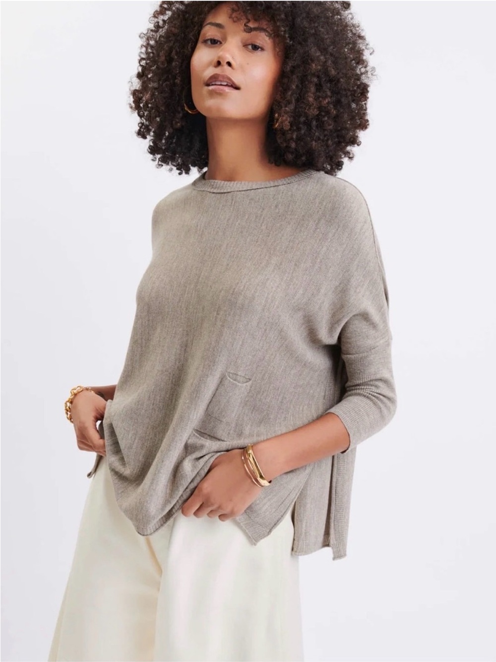 MerSea Catalina Sweater in Driftwood Light Brown OS‎